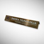 Brushed Metal Desk Nameplate 7