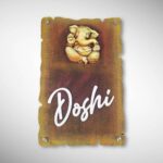Ganesh Murti Handcrafted Nameplate 5