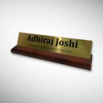 Metal Desk Nameplate 6