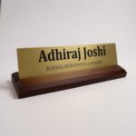 Metal Desk Nameplate 8