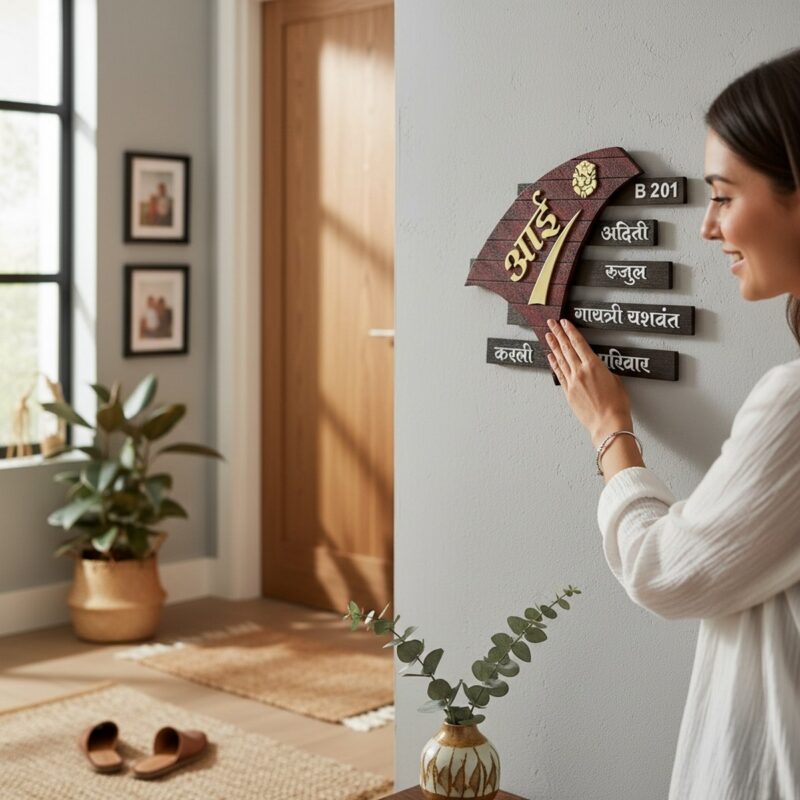 Stone Textured Handcrafted Nameplate