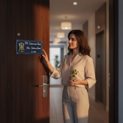 Stone Textured Handcrafted Nameplate