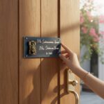 Stone Textured Handcrafted Nameplate 2