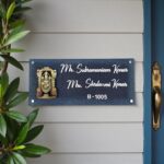 Stone Textured Handcrafted Nameplate 3