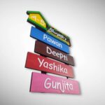 Stone Textured Handcrafted Nameplate 3