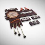 Stone Textured Handcrafted Nameplate 3