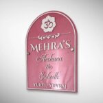 Stone Textured Handcrafted Nameplate 4