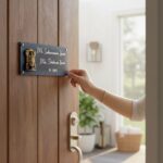 Stone Textured Handcrafted Nameplate 4
