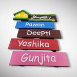 Stone Textured Handcrafted Nameplate 4