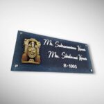 Stone Textured Handcrafted Nameplate 8