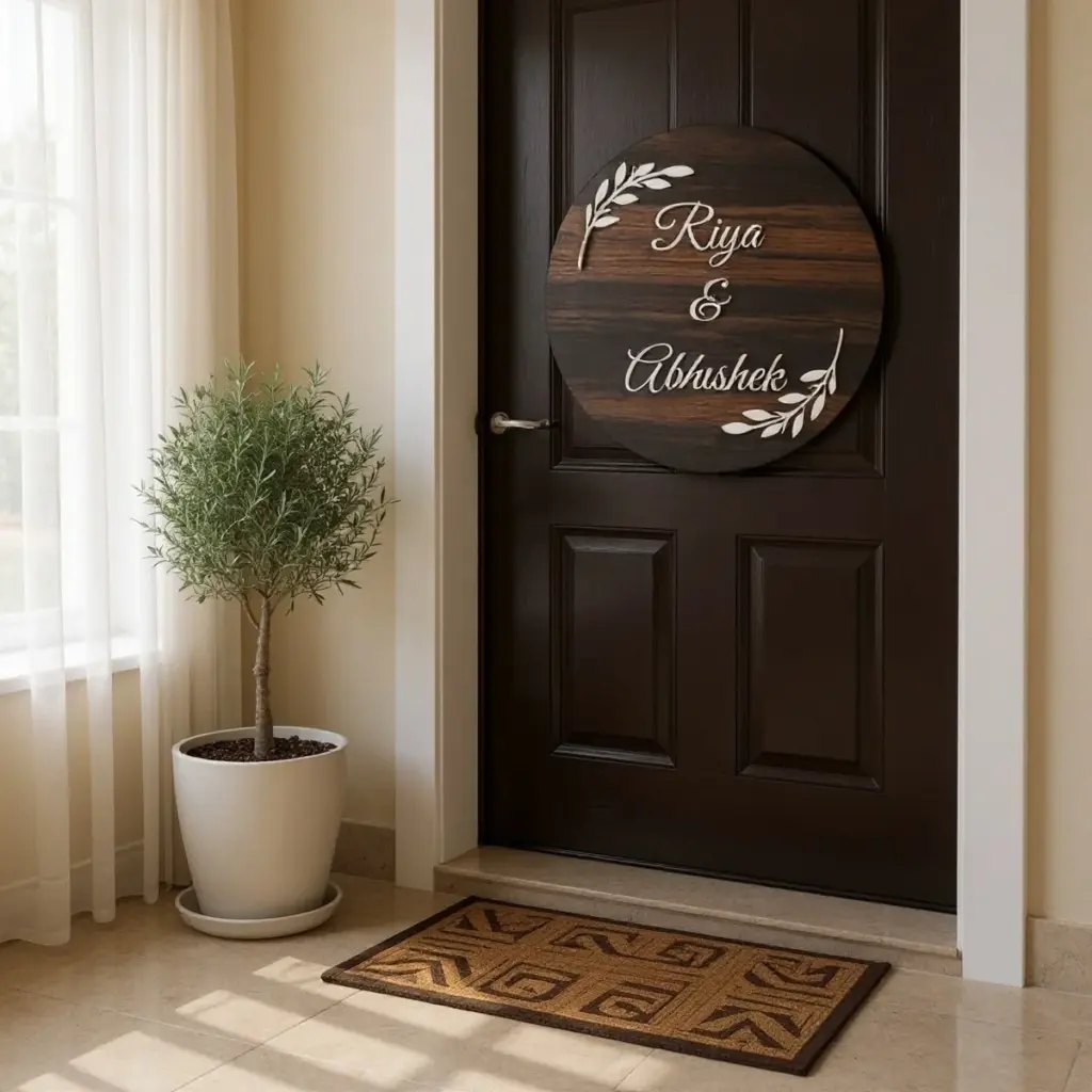 Wooden ACP Nameplate 6