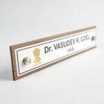 Wooden Desk Nameplate 6