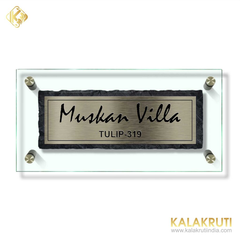 Muskan Villa Black stone with glass with SS Etching 1024x1024