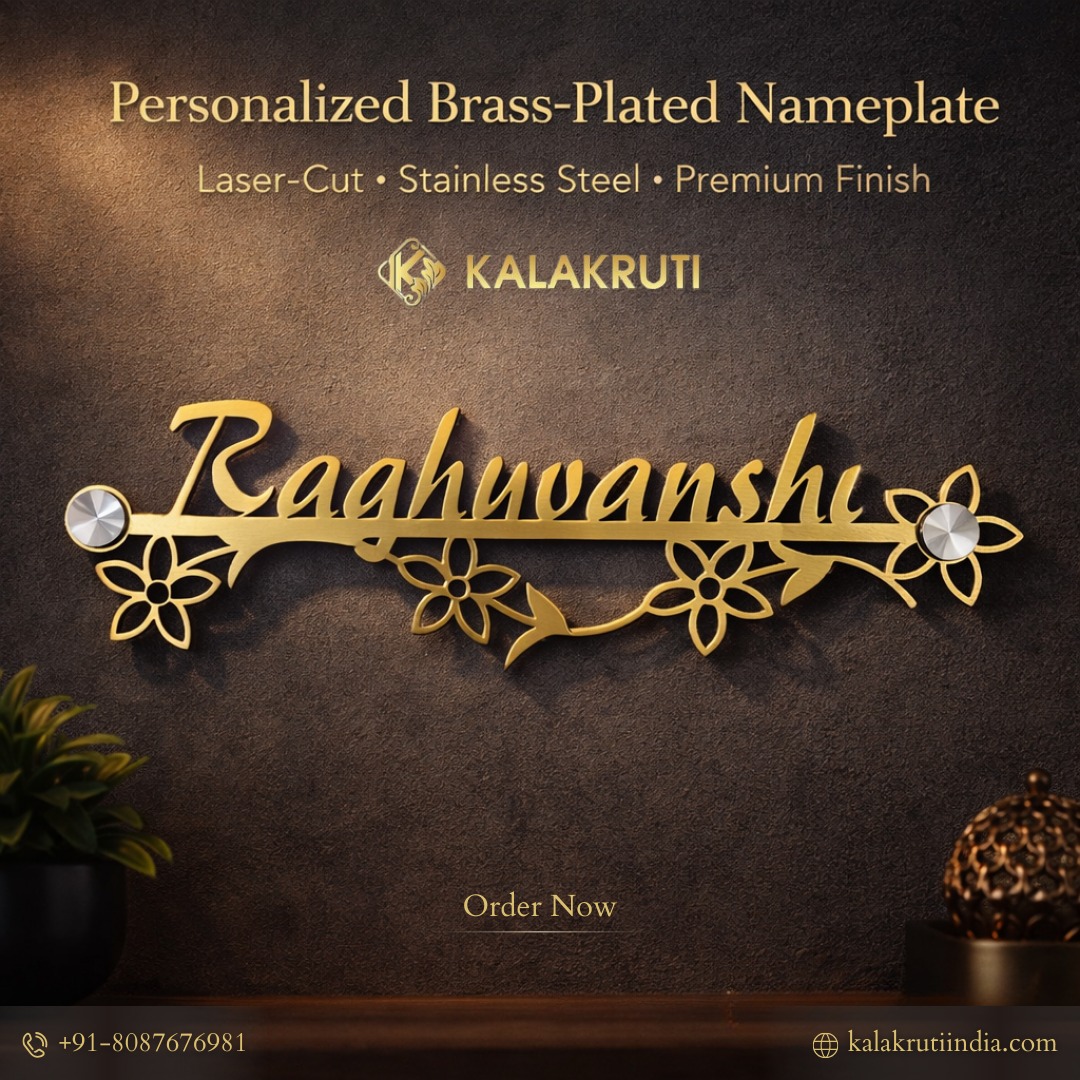 Personalised Brass Nameplates for Home