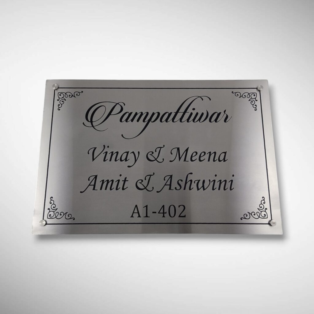 SS letters with DUCO Paint